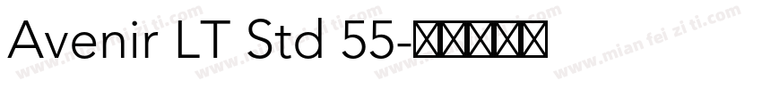 Avenir LT Std 55字体转换